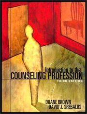 Cover of: Introduction to the counseling profession by Duane Brown