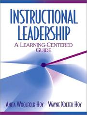 Cover of: Instructional Leadership by Anita Woolfolk Hoy, Wayne Kolter Hoy