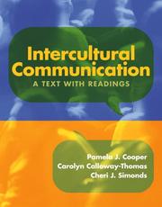 Cover of: Intercultural Communication by Pamela J. Cooper, Carolyn Calloway-Thomas, Cheri J. Simonds