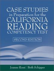 Cover of: Case Studies in Preparation for the California Reading Competency Test (2nd Edition)