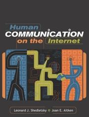 Cover of: Human Communication on the Internet by Leonard Shedletsky, Joan E. Aitken