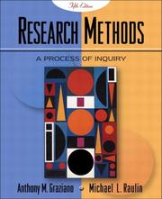 Cover of: Research methods by Anthony M. Graziano