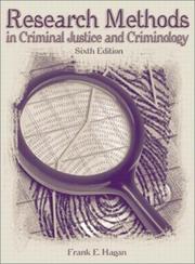 Cover of: Research methods in criminal justice and criminology