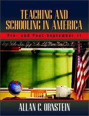 Cover of: Teaching and schooling in America: pre- and post-September 11