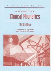 Cover of: Clinical Phonetics