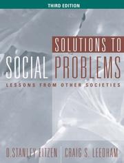 Cover of: Solutions to social problems: lessons from other societies