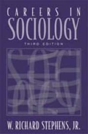 Cover of: Careers in sociology by W. Richard Stephens