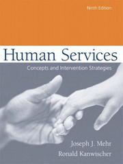 Cover of: Human services by Joseph Mehr