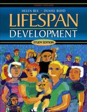Cover of: Lifespan Development (Study Edition) (3rd Edition) by Helen Bee, Denise Boyd