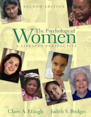 Cover of: The Psychology of Women: A Lifespan Perspective, Second Edition
