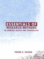 Cover of: Essentials of Research Methods in Criminal Justice and Criminology | Frank E. Hagan