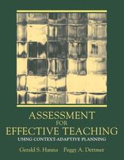 Cover of: Assessment for Effective Teaching by Gerald S. Hanna, Peggy Dettmer