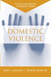 Cover of: Domestic violence