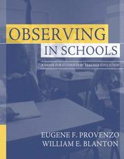 Cover of: Observing in schools: a guide for students in teacher education