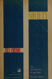 Cover of: Society: an introduction to sociology.
