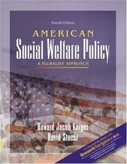 American social welfare policy by Howard Jacob Karger, Howard Karger, David Stoesz