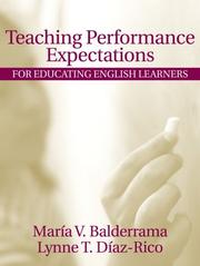 Cover of: Teaching performance expectations for educating English learners by María V. Balderrama
