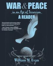 Cover of: War and Peace in an Age of Terrorism by William M. Evan
