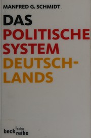 Cover of: Das politische System Deutschlands by Manfred G. Schmidt