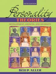 Cover of: Personality Theories by Bem P. Allen