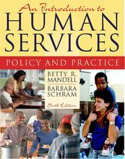 Cover of: An Introduction to Human Services: Policy and Practice (6th Edition)