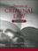 Cover of: Principles of Criminal Law (with Built-in Study Guide) (3rd Edition)