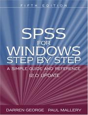 Cover of: SPSS for Windows step by step by Darren George, Paul Mallery, Darren George