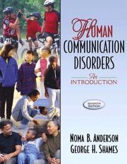 Cover of: Human Communication Disorders: An Introduction (7th Edition)