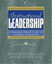 Cover of: Instructional Leadership by Anita E Woolfolk, Wayne K. Hoy