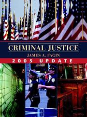 Cover of: Criminal Justice, 2005 Update (with Study Card) (MyCrimeLab Series) by James A. Fagin