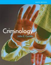 Cover of: Criminology (9th Edition) (MyCrimeKit Series) by John E. Conklin