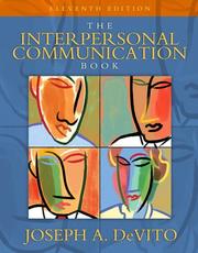 Cover of: The interpersonal communication book by Joseph A. DeVito