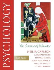 Cover of: Psychology by Neil R. Carlson, Donald S. Heth, Harold L. Miller, John W. Donahoe, William Buskist, Neil Martin