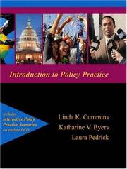 Cover of: Introduction to Policy Practice | Linda K. Cummins