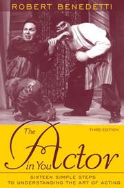 Cover of: The actor in you by Robert L. Benedetti