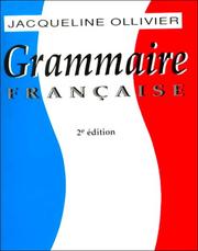 Cover of: Grammaire Francaise