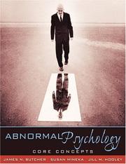 Cover of: Abnormal Psychology by James Neal Butcher, Susan Mineka, Jill M. Hooley