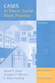 Cover of: Cases in Macro Social Work Practice (3rd Edition)