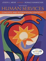 Cover of: Human Services by Joseph J. Mehr, Ronald Kanwischer
