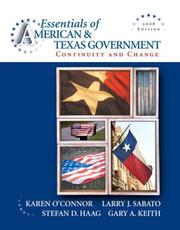 Cover of: Essentials of American & Texas Government: Continuity and Change, 2008 Edition (2nd Edition)