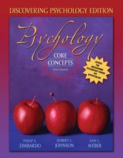 Cover of: Psychology: Core Concepts, Discovering Psychology Edition (5th Edition)