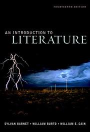 Cover of: Introduction to Literature, An (with Writing about Argument: The Craft of Argument) (14th Edition) by Sylvan Barnet, William E. Cain, William E. Burto, Morton Berman
