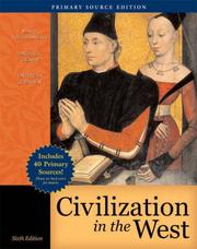 Cover of: Civilization in the West, Combined Volume, Primary Source Edition (with Study Card) (6th Edition)
