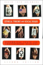 Ethical theory and social issues cover