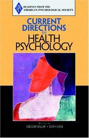 Cover of: Current Directions in Health Psychology (Association for Psychological Science Readers)