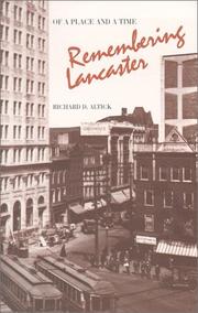 Cover of: Of a place and a time: remembering Lancaster