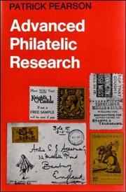 Cover of: Advanced philatelic research. by Patrick Pearson