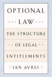Cover of: Optional law: the structure of legal entitlements