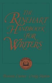 Cover of: The Rinehart handbook for writers by Bonnie Carter, Bonnie Carter