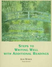 Cover of: Steps to Writing Well With Additional Readings by Jean Wyrick, Jean Wyrick